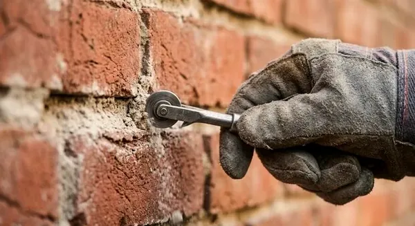 Repointing mortar joints in Ponderosa Park